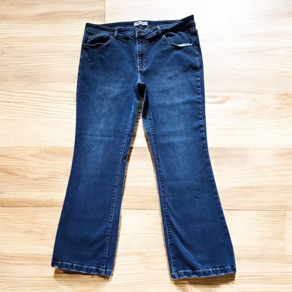 Flying Monkey Denim - FLYING MONKEY (22W) Platinum High Rise Distressed Bootcut Jeans